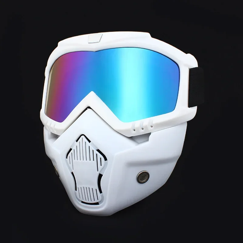 Motorcycle Helmets - Motorcycle Goggles Mask Detachable Helmet Sunglasses